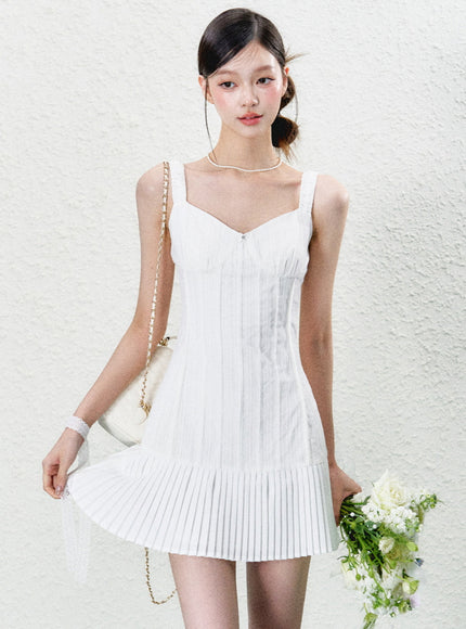 Slim Fit Ribbed Sleeveless Mini Dress