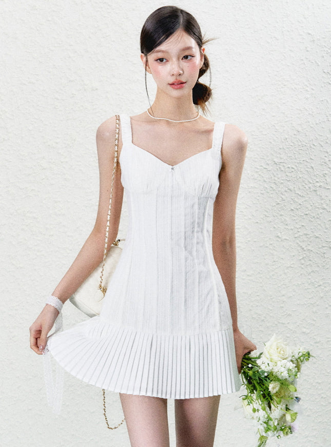 Slim Fit Ribbed Sleeveless Mini Dress