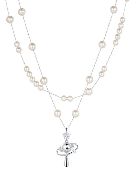 Nova Pearl Layered Necklace