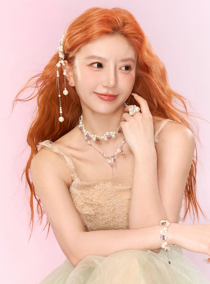 Pearl Cascade Drop Hairpin