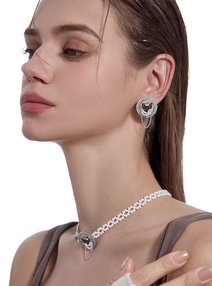 Love Hex Drop Earrings