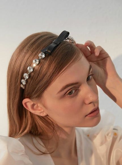 Crystal Bow Accent Headband