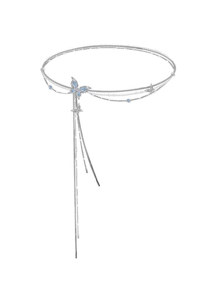 Twilight Wing Lariat Necklace