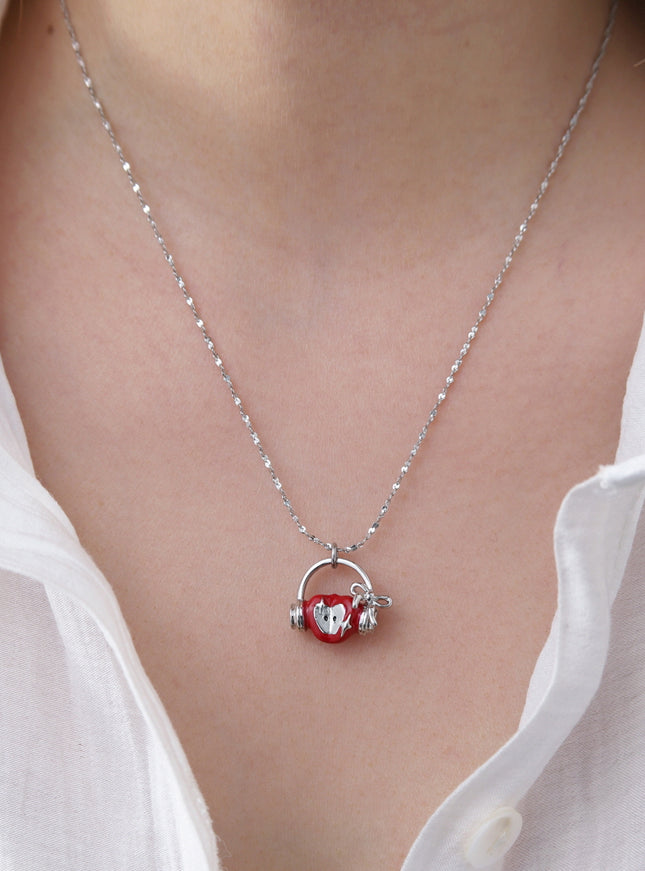 Beatcore Apple Pendant Necklace