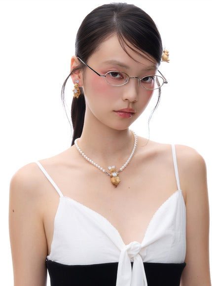 Crystal Bunny Drop Earrings