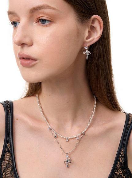 Nova Pearl Drop Earrings