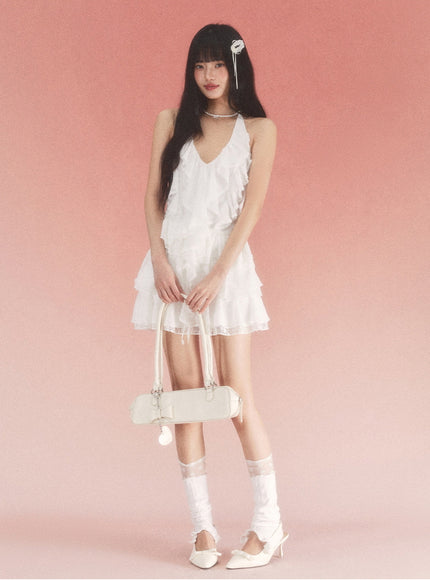 Ruffled Sleeveless Mini Dress