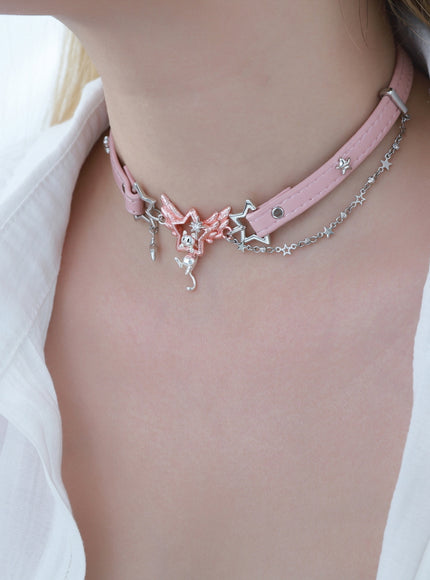 Celestial Meow Choker Necklace
