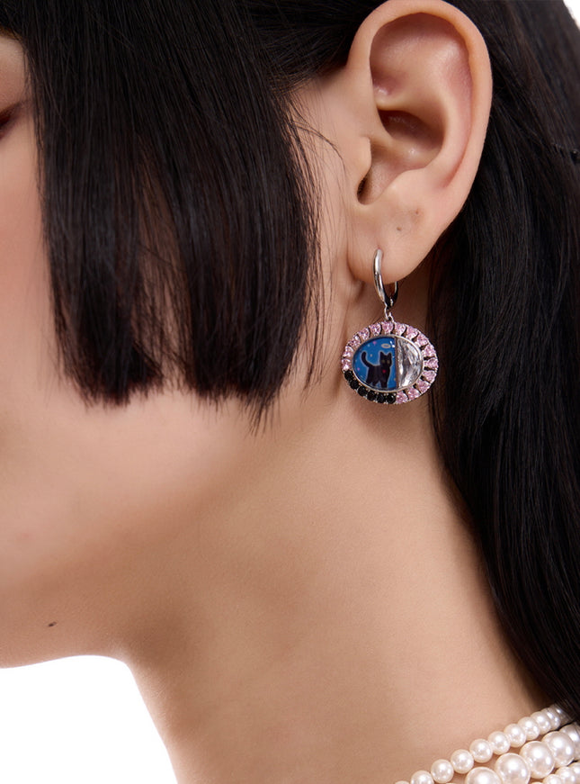 Royal Eclipse Drop Earrings