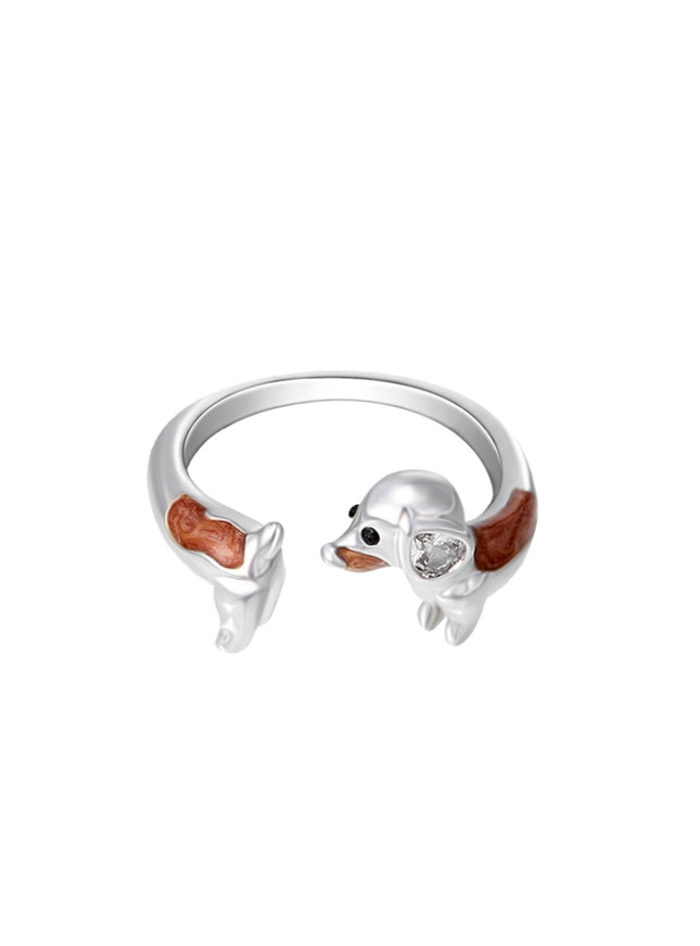 Dachshund Dream Open Ring