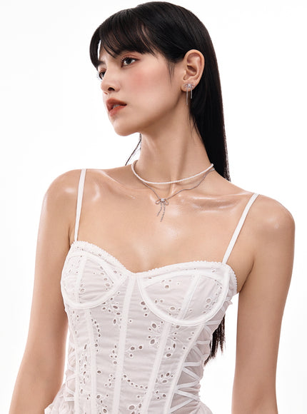 Dainty Ribbon Drop Necklace