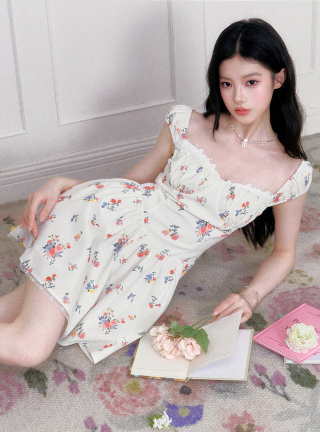 Floral Corset Mini Dress
