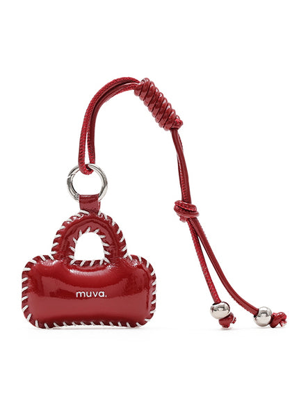 Puffy Stitch Mini Bag Charm