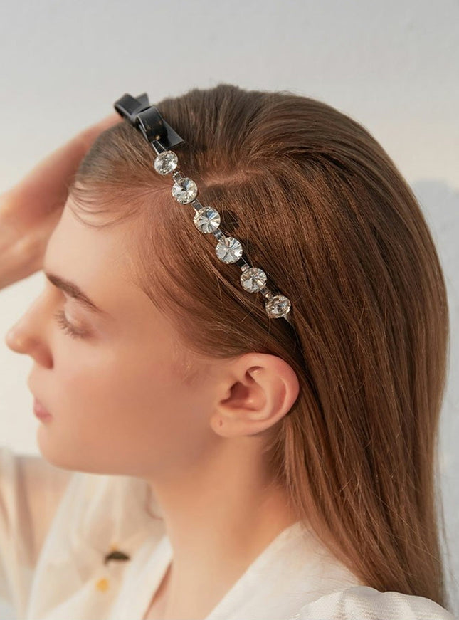 Crystal Bow Accent Headband