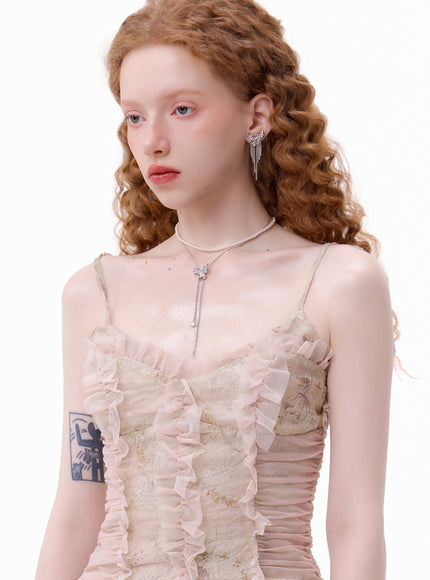Butterfly Pearl Lariat Necklace