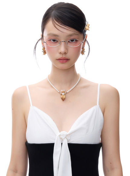 Crystal Bunny Drop Earrings