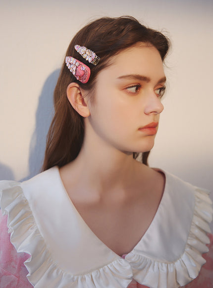 Kitsch Gem Heart Hair Clip