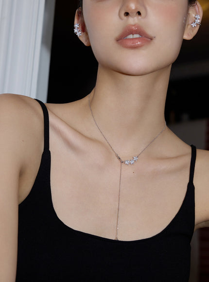 Petal Cluster Y-Drop Necklace