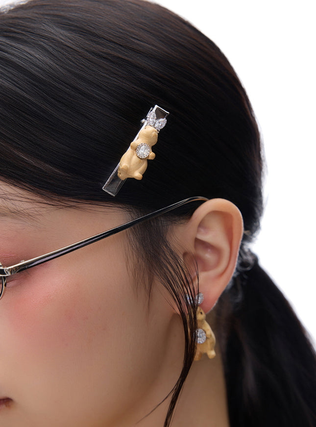Crystal Bunny Hair Clip
