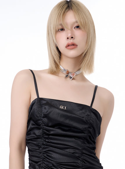 Two-Tone Butterfly Plate Choker