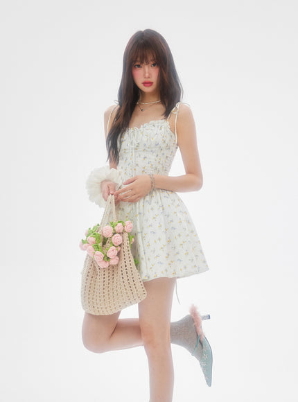 Floral Cotton Fit and Flare Dress
