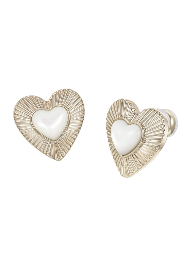 Lueur Heart Stud Earrings