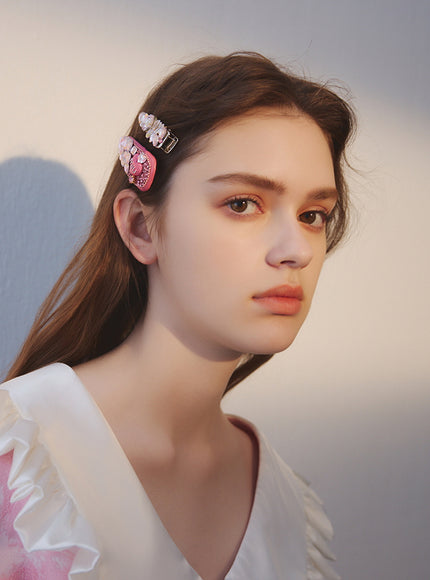 Kitsch Gem Heart Hair Clip