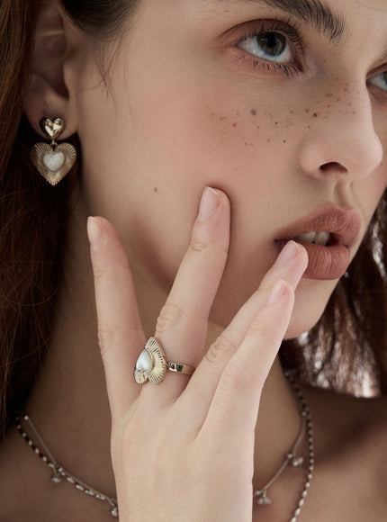 Lueur Heart Open Ring