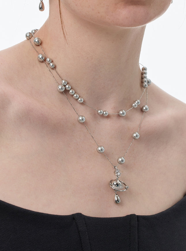 Nova Pearl Layered Necklace