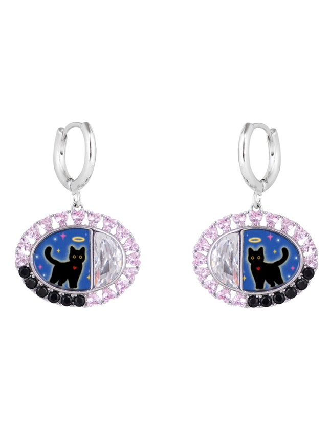 Royal Eclipse Drop Earrings