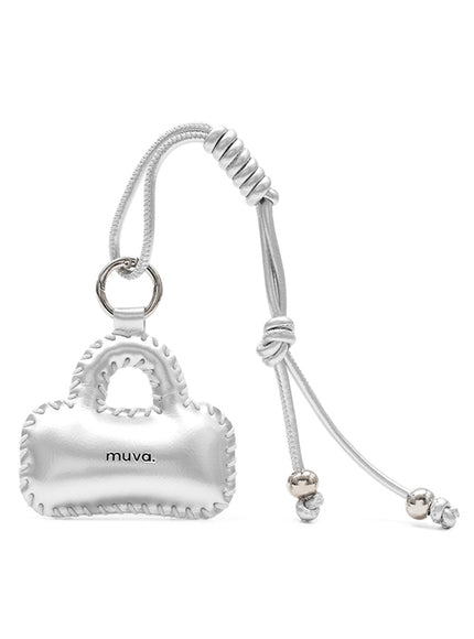 Puffy Stitch Mini Bag Charm