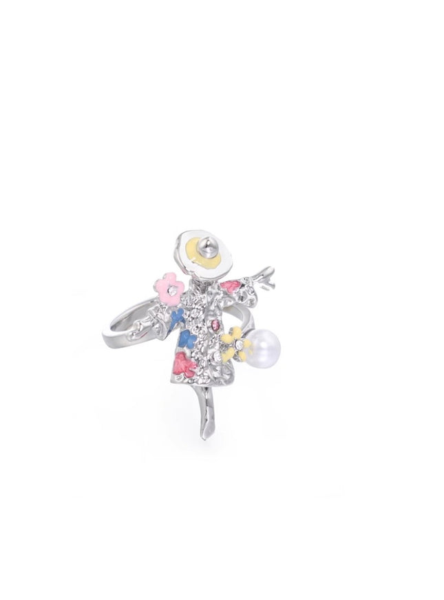 Flower Doll Stud Earrings/Rings