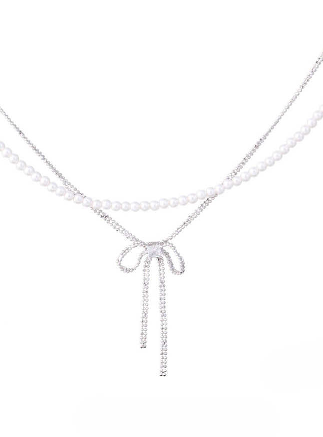 Dainty Ribbon Drop Necklace