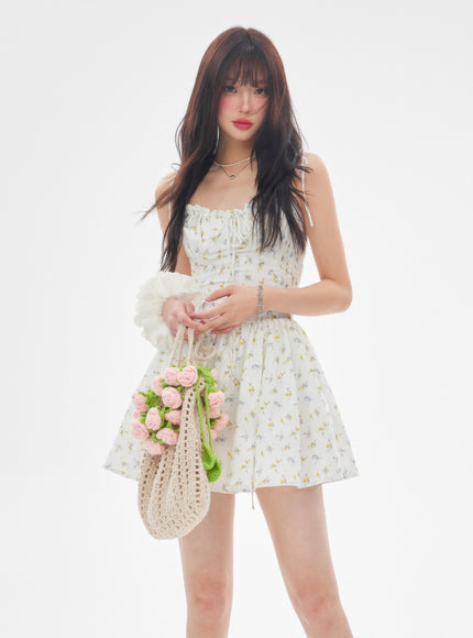 Floral Cotton Fit and Flare Dress