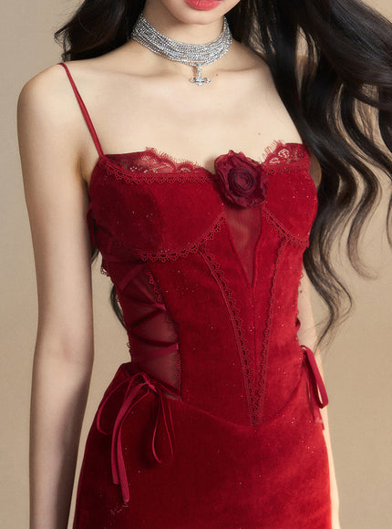 Nocturne Kiss Dress - Red