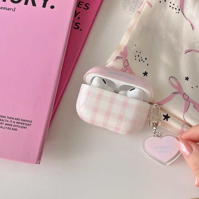 Pink Picnic Heart AirPods Case