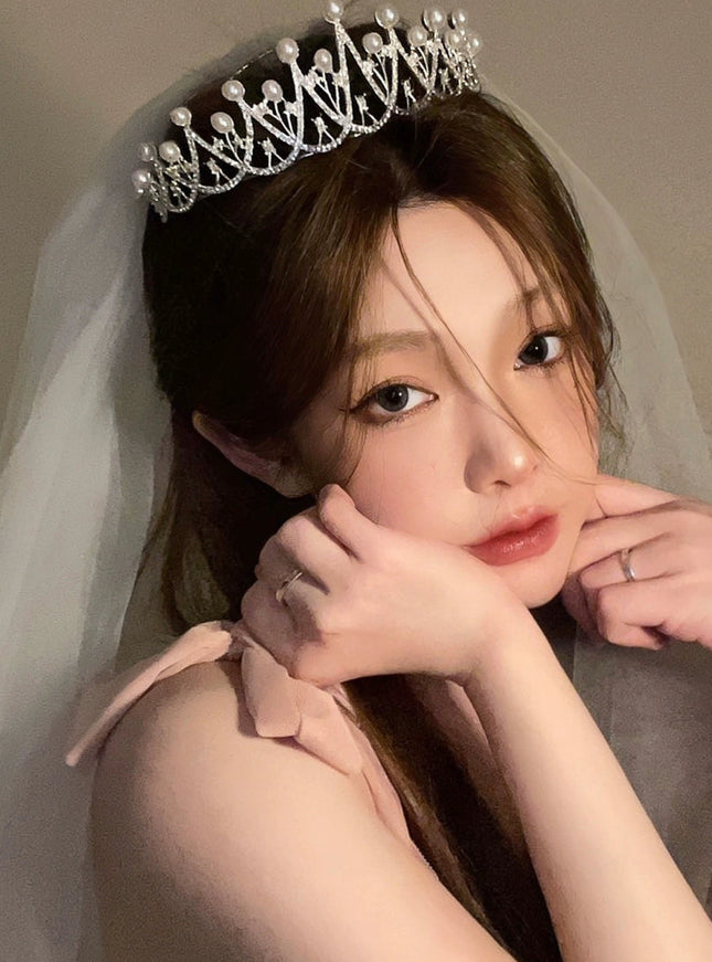 Queens Whisper Veil Tiara Set