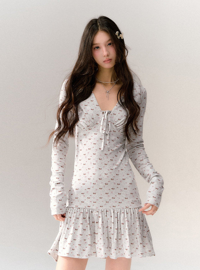 Baby Floral Tiny Ribbon Dress