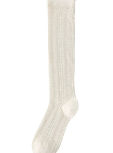 Lumi Soft See-through Ribbed Crew Socks