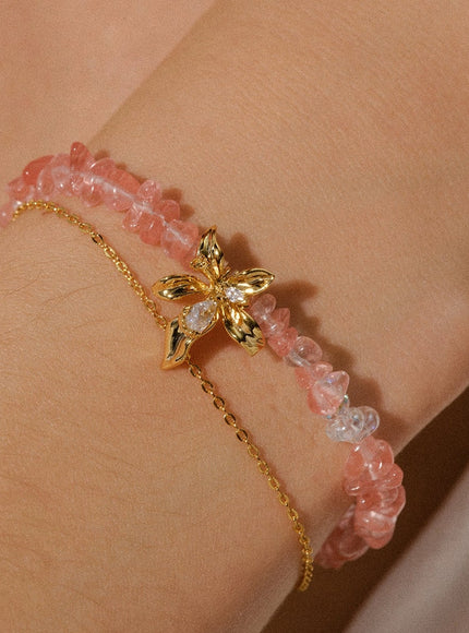 Blossom Crystal Flower Bracelet