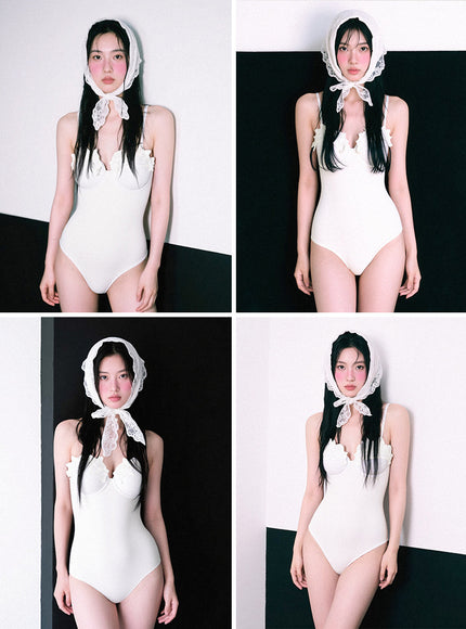 White Swan Bellet Monokini