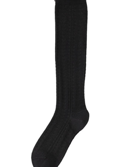 Lumi Soft See-through Ribbed Crew Socks