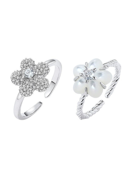 Twinkle Flower Open Ring