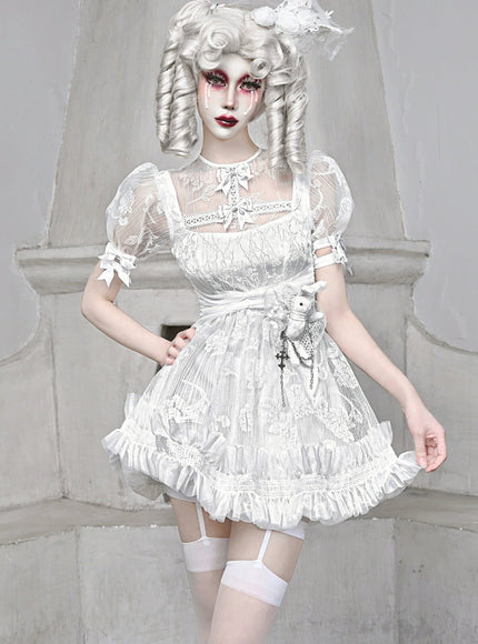 White Lace Doll Dress