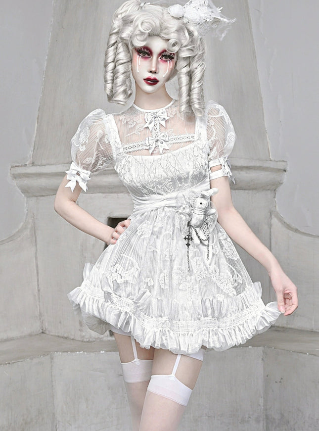 White Lace Doll Dress
