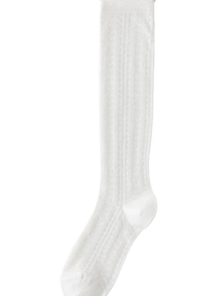 Lumi Soft See-through Ribbed Crew Socks