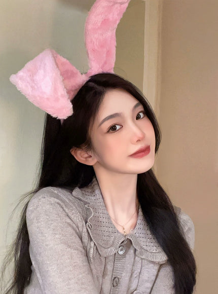 Fluffy Bunny Ear Headband