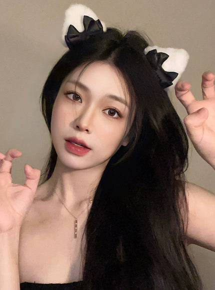 Playcat Fluffy Hair Clip