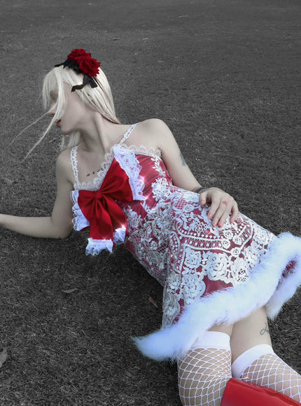 Baroque Lace Jewel Dress
