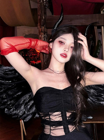 Demon Chic Horn & Mesh Glove